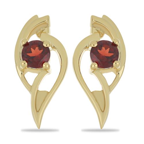 BUY GARNET GEMSTONE EARRINGS IN 925 SILVER
